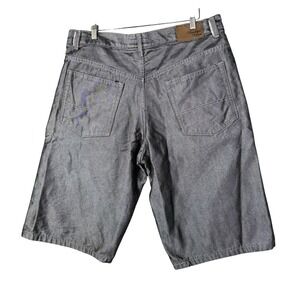 Vintage Y2K BROOKLYN‎ XPRESS Denim Jorts Long Baggy Grey Bermuda Shorts Mens 40